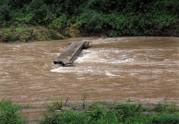 Rain-triggered flood in Henan counties