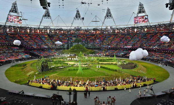 The opening ceremony of the London Olympic Games