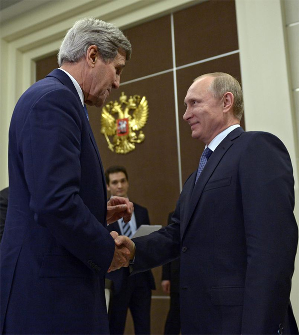 Putin, Kerry discuss closer Russia-US cooperation on Ukraine crisis