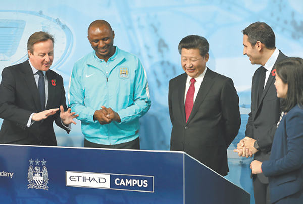 Xi appeals for Sino-British soccer boost