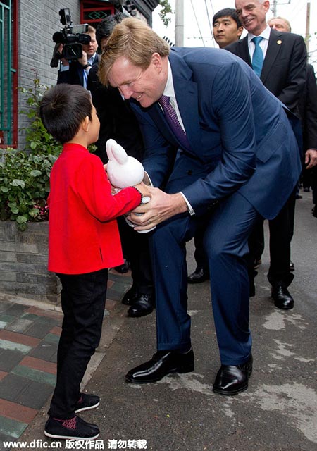 Dutch king receives Dutch rabbit with Chinese characteristics