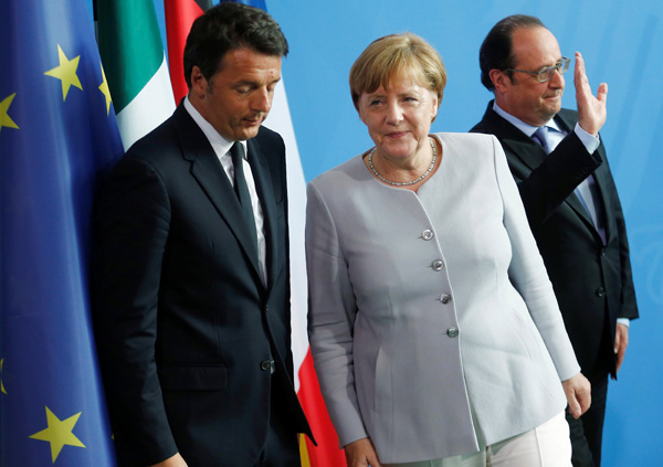 Germany, France, Italy urge Britain not to waste time in divorcing EU