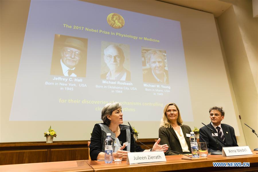US biology trio share Nobel Prize
