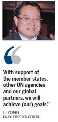 Li Yong chosen as new UNIDO chief