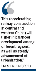 Li points way for railways reform