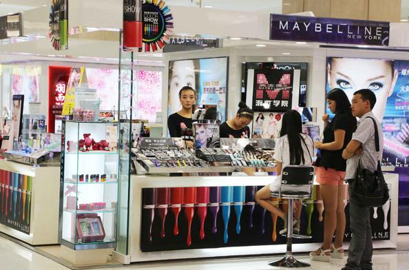 Factors of various hues take gloss out of mall cosmetics