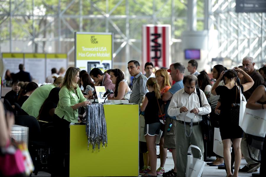China textile, apparel trade show draws crowds in New York