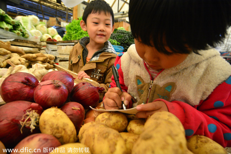 Children who live, study in agricultual markets