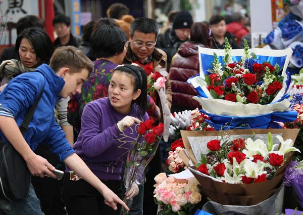 Florists flourish as Valentine's Day roses rise