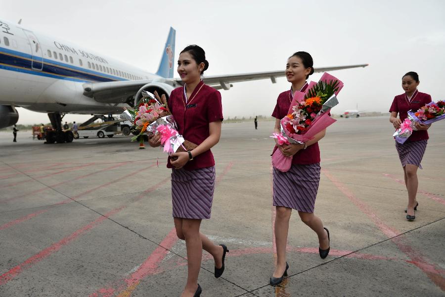 New air route connecting Lanzhou, Urumqi and St. Petersburg launched