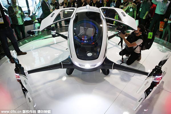 China's Ehang unveils first passenger-carrying drone