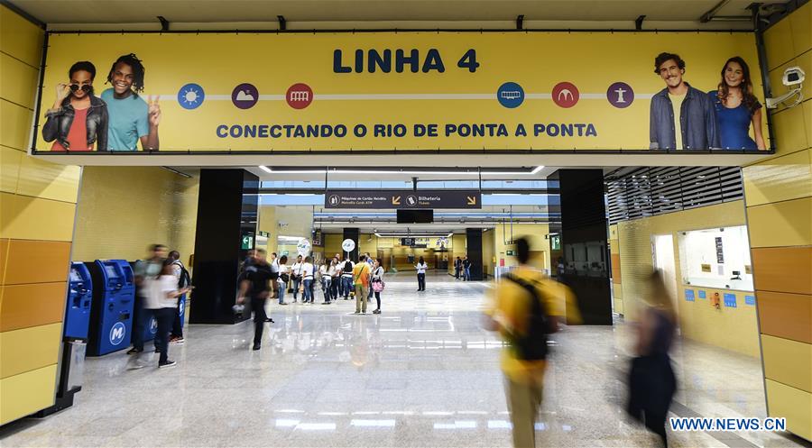 Rio's key Olympic transport metro line uses China-made trains