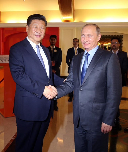 Xi, Putin optimistic for BRICS