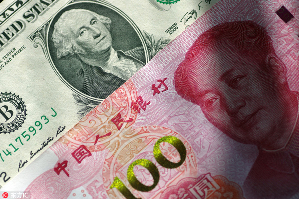 Renminbi gains strength against the US dollar