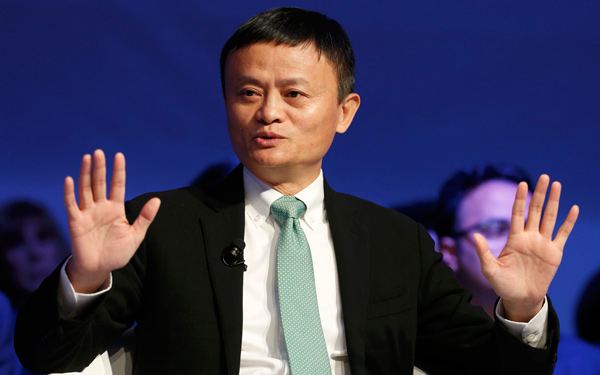 Jack Ma bangs the drum for small business at Davos