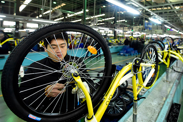 Sharing apps shake up Chinese bike manufacturers