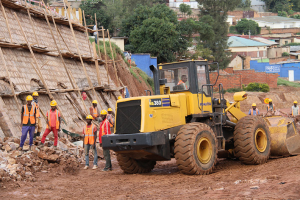 Chinese company starts road upgrading in Rwandan capital