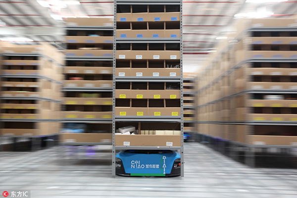 Online retailers give intelligent logistics a boost