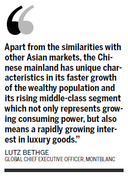 Luxury sales aid world economy