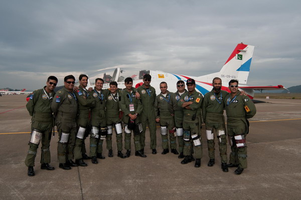 Pakistan's <EM>Sherdils</EM> team flies at air show