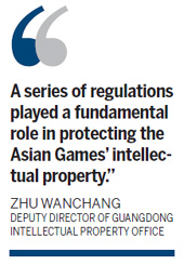 Regulations protect Asian Games property