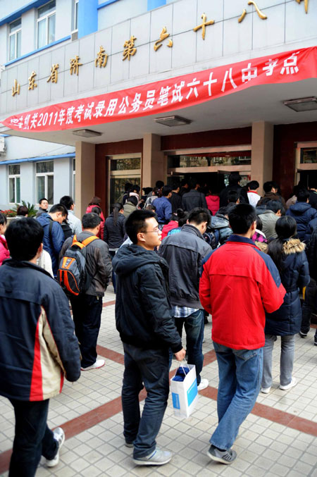 1.4m sit China's civil service exam