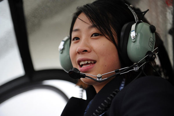 Chinese women chopper pilots fly high
