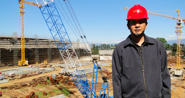 Workers building recognition for China