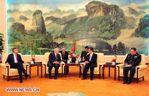 Hu urges deeper trust between Sino-US militaries