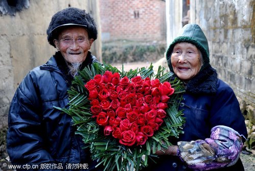 Centenarian couple celebrates Valentine’s Day