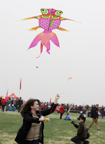 The kite runners in E China