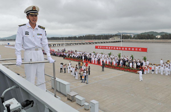 7th naval flotilla returns after escort mission