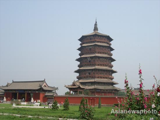 Wooden pagoda seeks for world heritage status