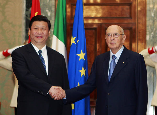 Xi joins celebration of Italy's unification