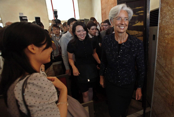 Lagarde backs more say for China at IMF