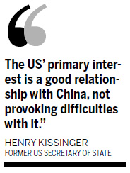 Kissinger optimistic about China-US relations