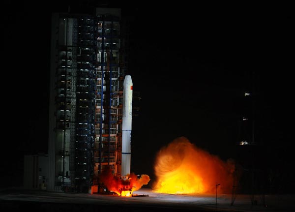 China blasts off another satellite