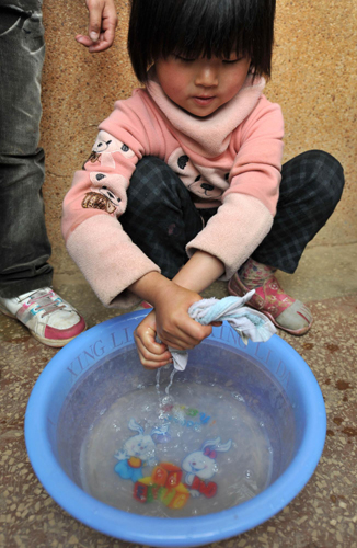 Water shortage in schools in Yunnan