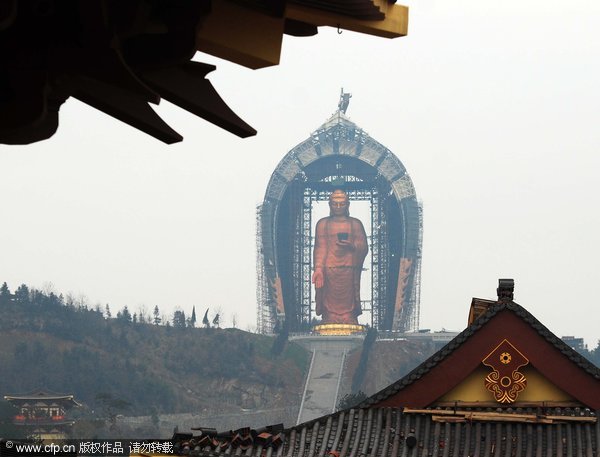 World's highest Buddha on cloud nine