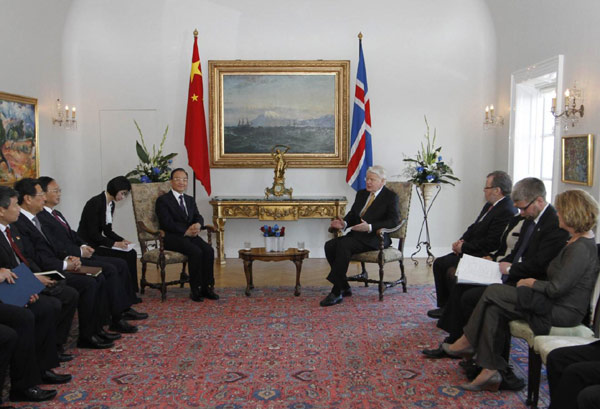 China, Iceland pledge further cooperation during Wen’s visit