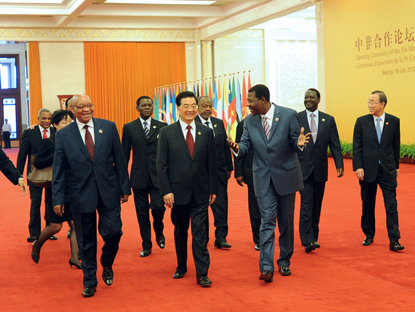 Hu vows more aid for African countries