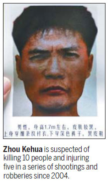 Wanted killer shot dead in Chongqing
