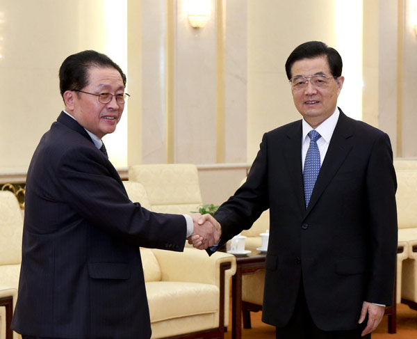 Hu vows more cooperation with DPRK