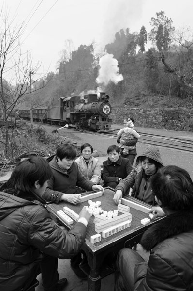 China's only existing steam train