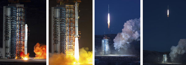 China's environment satellite blast off