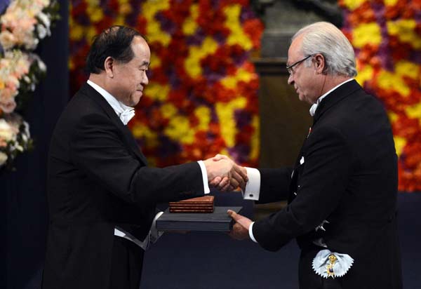 Mo Yan receives Nobel Prize