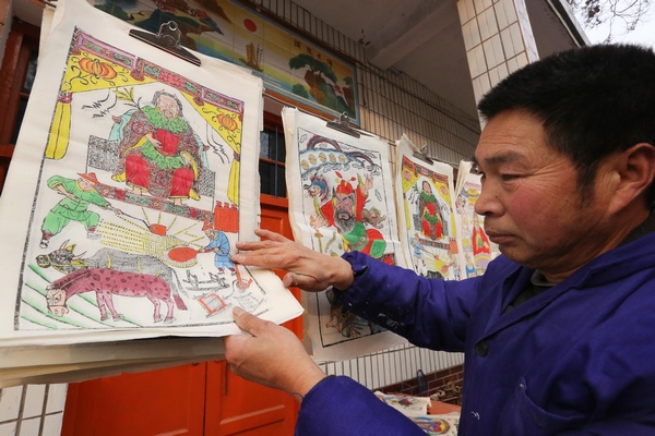 Traditional New Year paintings still prove popular