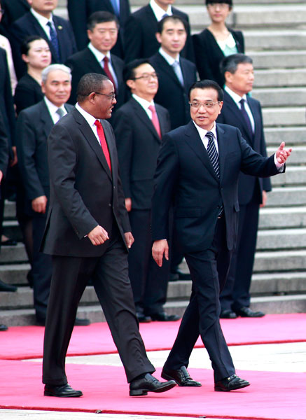 Li urges further Ethiopian ties