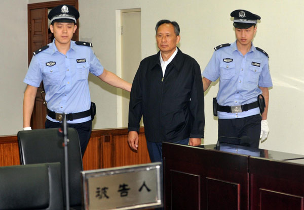 Former China rail chief admits graft