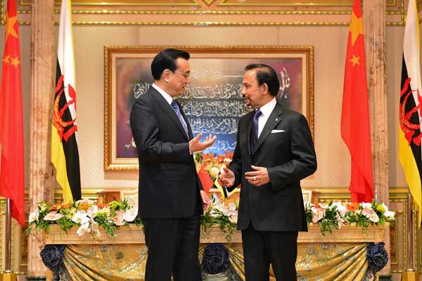 China strengthens ties with Brunei